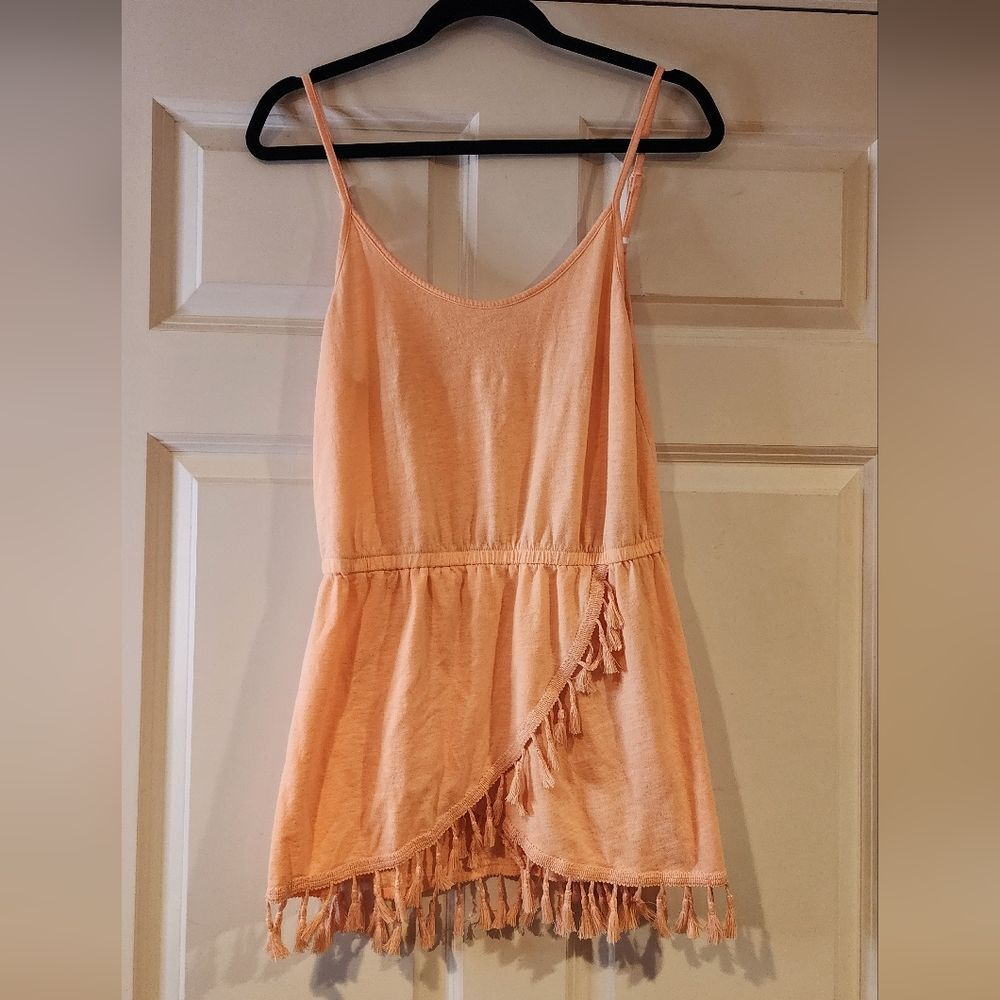 Victoria's Secret light pink tassel sleeveless mini dress S